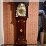 DC01. Grandfather clock by John Hamilton of ”Glascow” Scotland, c. 1780. 8-day mechanism. Running and keeping time. Selected for home by Anthony Catalfano. 90”h THIS ITEM IS AVAILABLE FOR PRESALE: Please email info@beaconestatesales.com or call or text (781) 374-7337 to inquire. 
